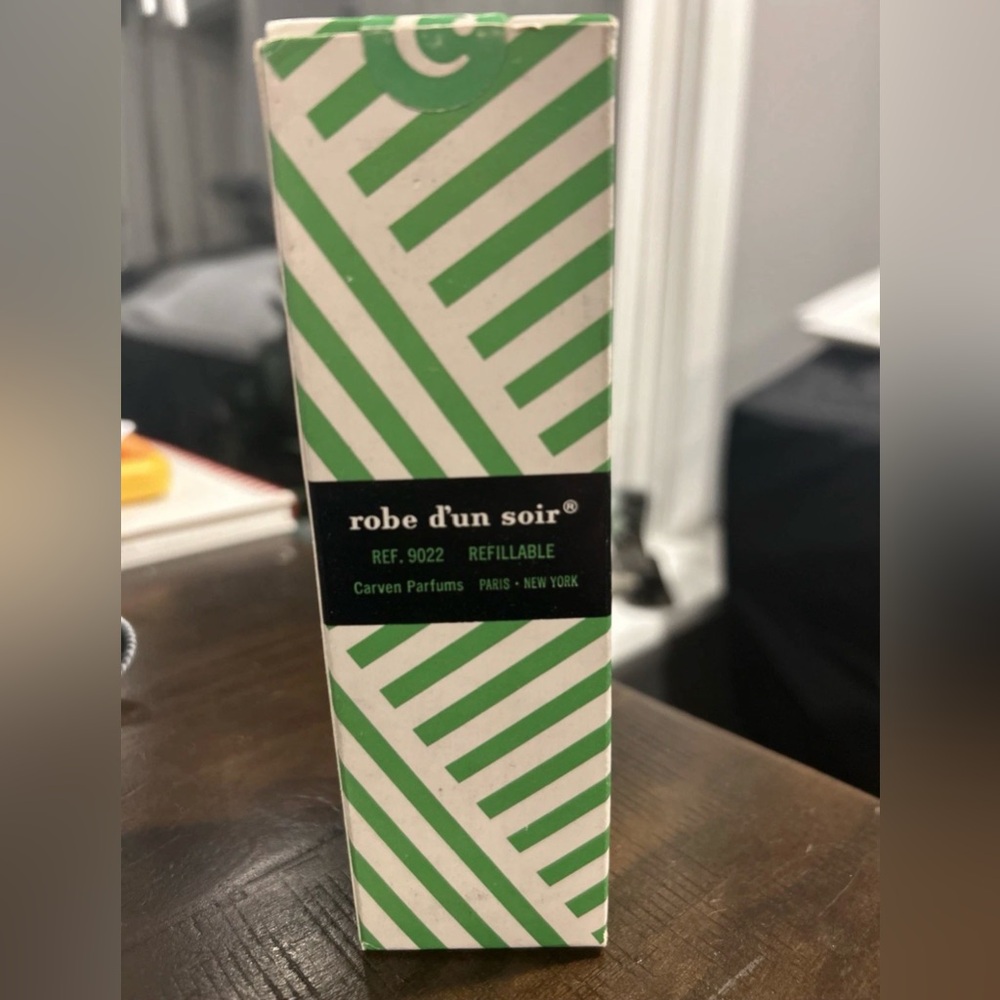 Carven Eau de Cologne with Green and White Stripes